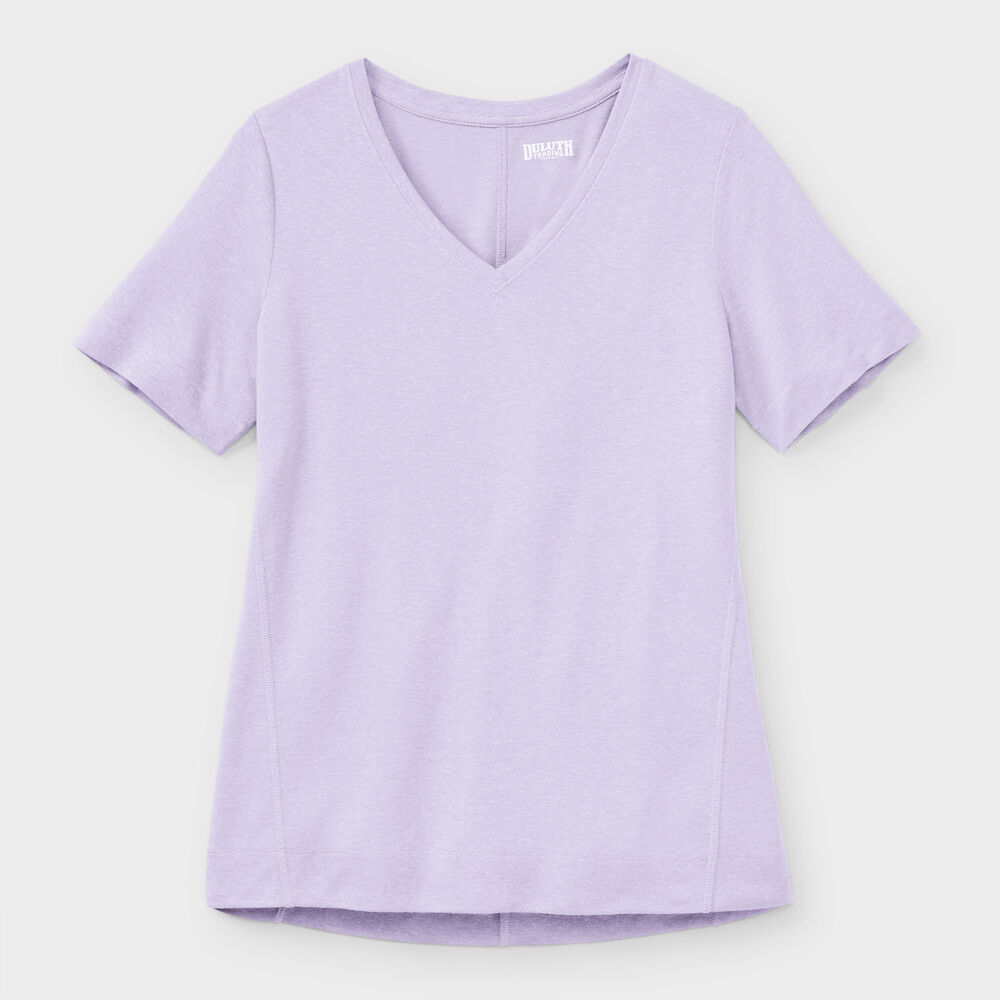 Women's Plus Hemp Knit Short Sleeve Tee Main Image