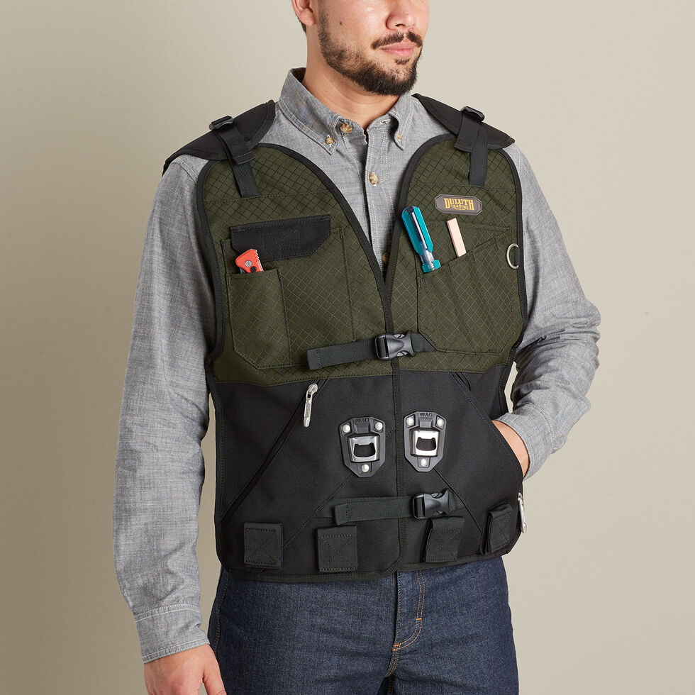 High Quality Multi-pockets Work Tool Vests for Men Construction