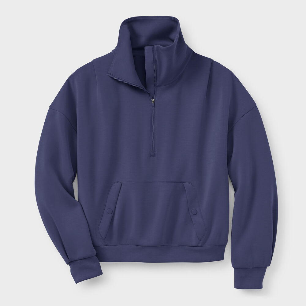 Women's Plus AKHG After Sweat Funnelneck Half-Zip Main Image