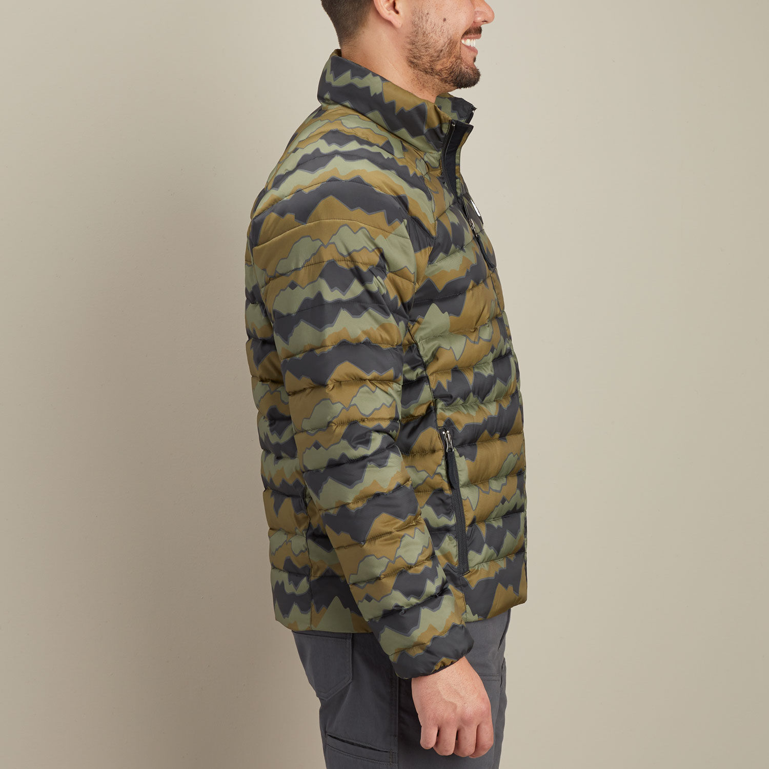 Men's AKHG Eco Puffin Print Mock Jacket | Duluth Trading Company