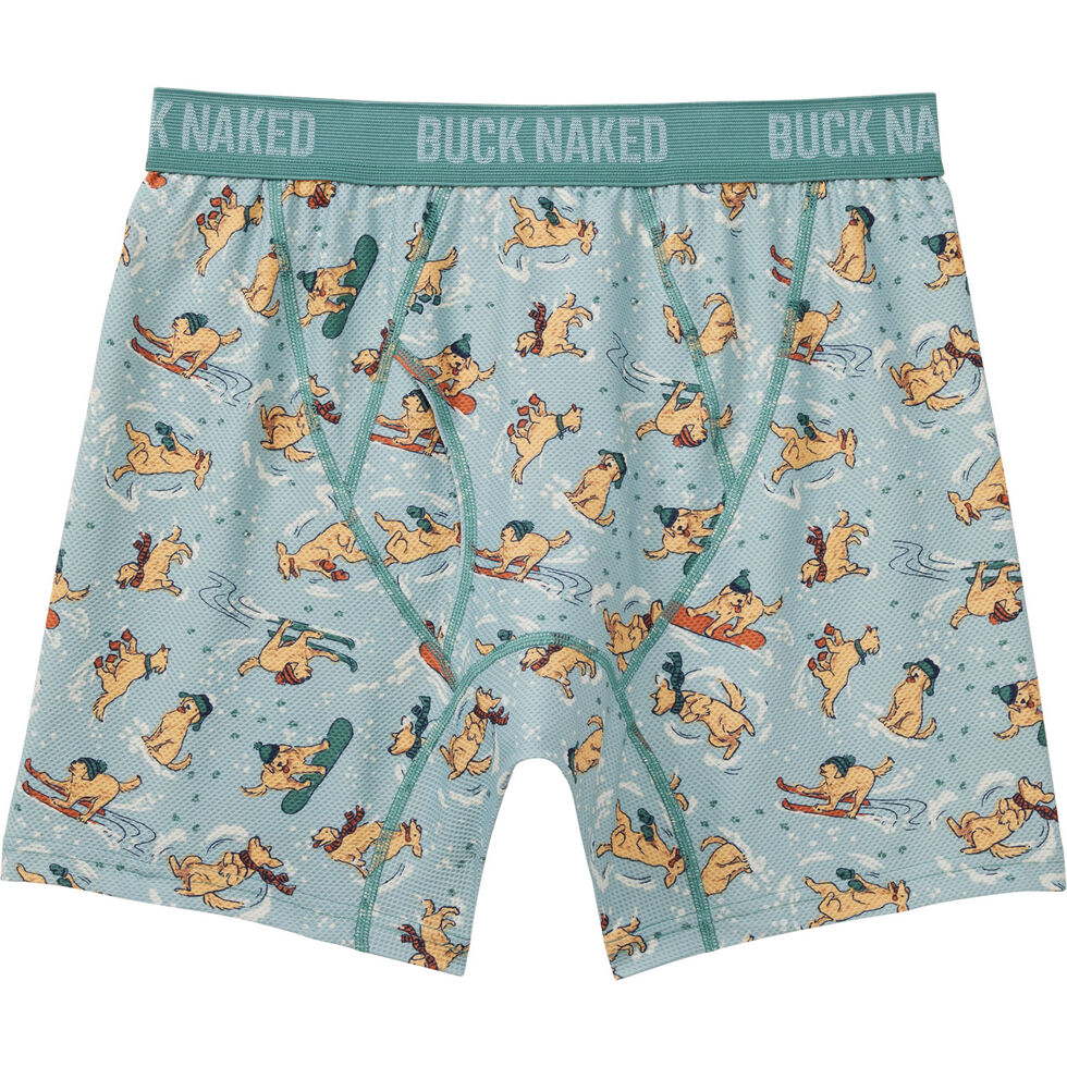 Men's Buck Naked Pattern Boxer Briefs