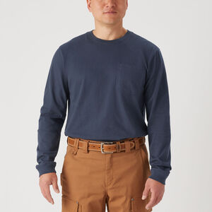 Men's Longtail T Standard Fit Long Sleeve Pocket Crew