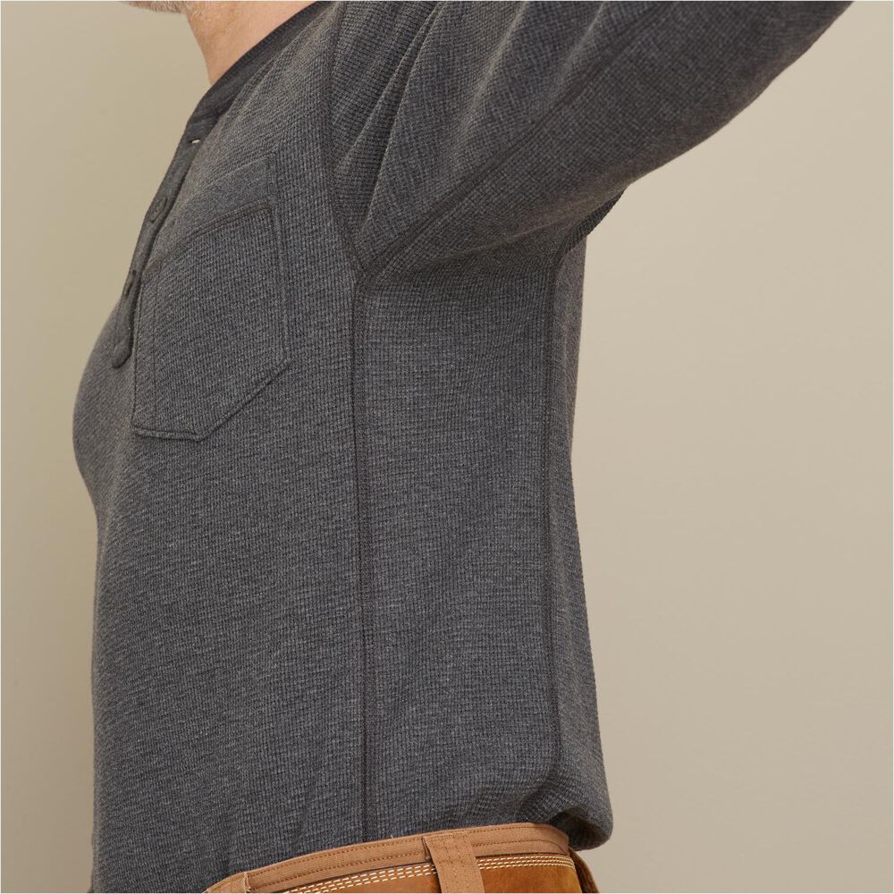 Men's Burly Thermal Trim Fit Henley Shirt Main Image