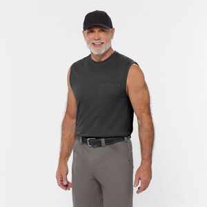 Men's Longtail T Standard Fit Sleeveless Pocket Crew