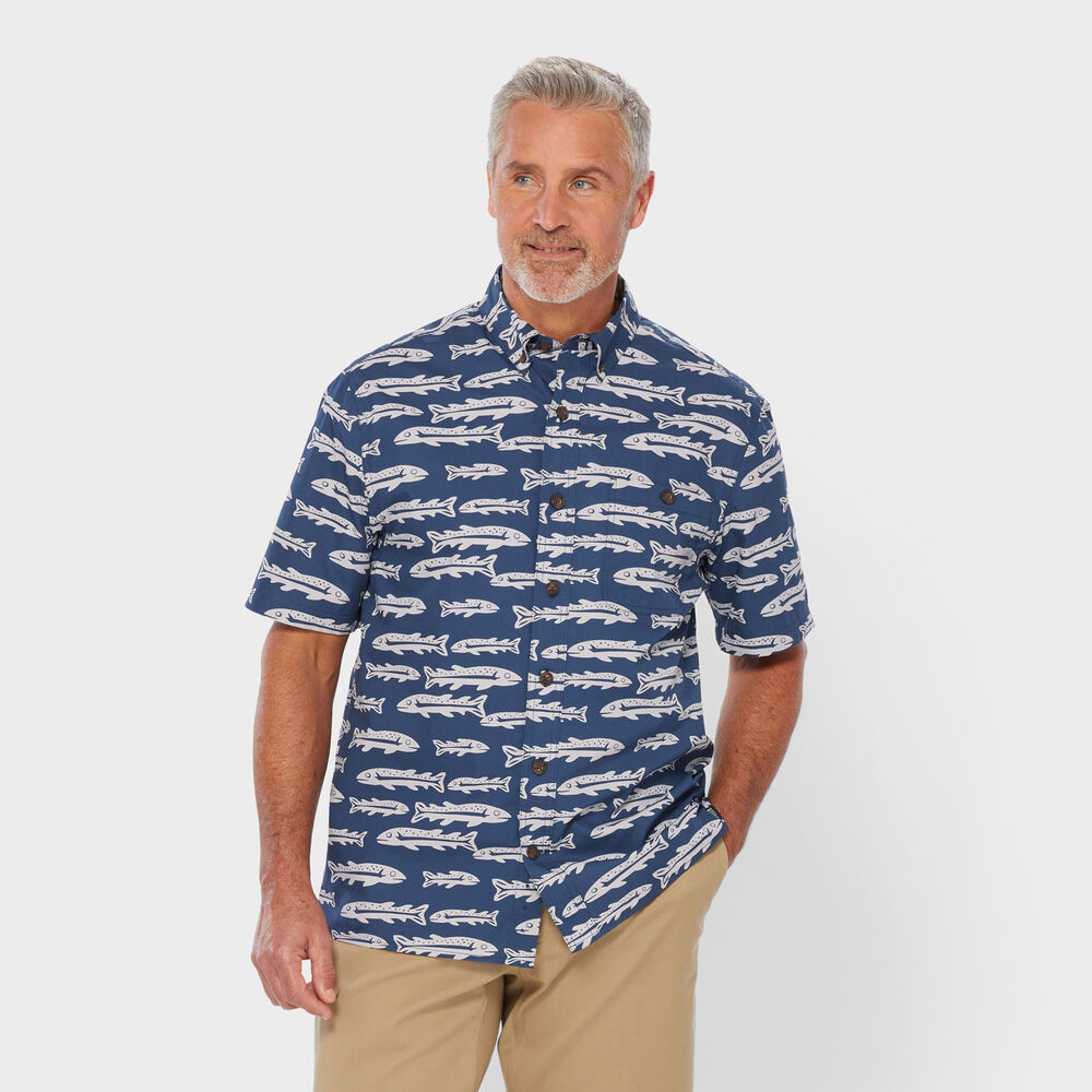 Men's BBQ Standard Fit Short Sleeve Shirt Main Image