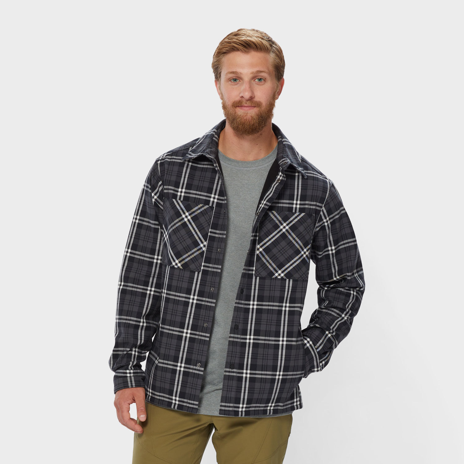 BLACK ELK FLANNEL長袖シャツ Men's AKHG Elk Flats Flannel Shirt Jac | Duluth Trading Company