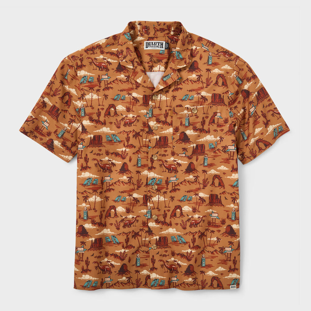 Men's Breezeshooter Camp Collar Untucked Shirt Main Image