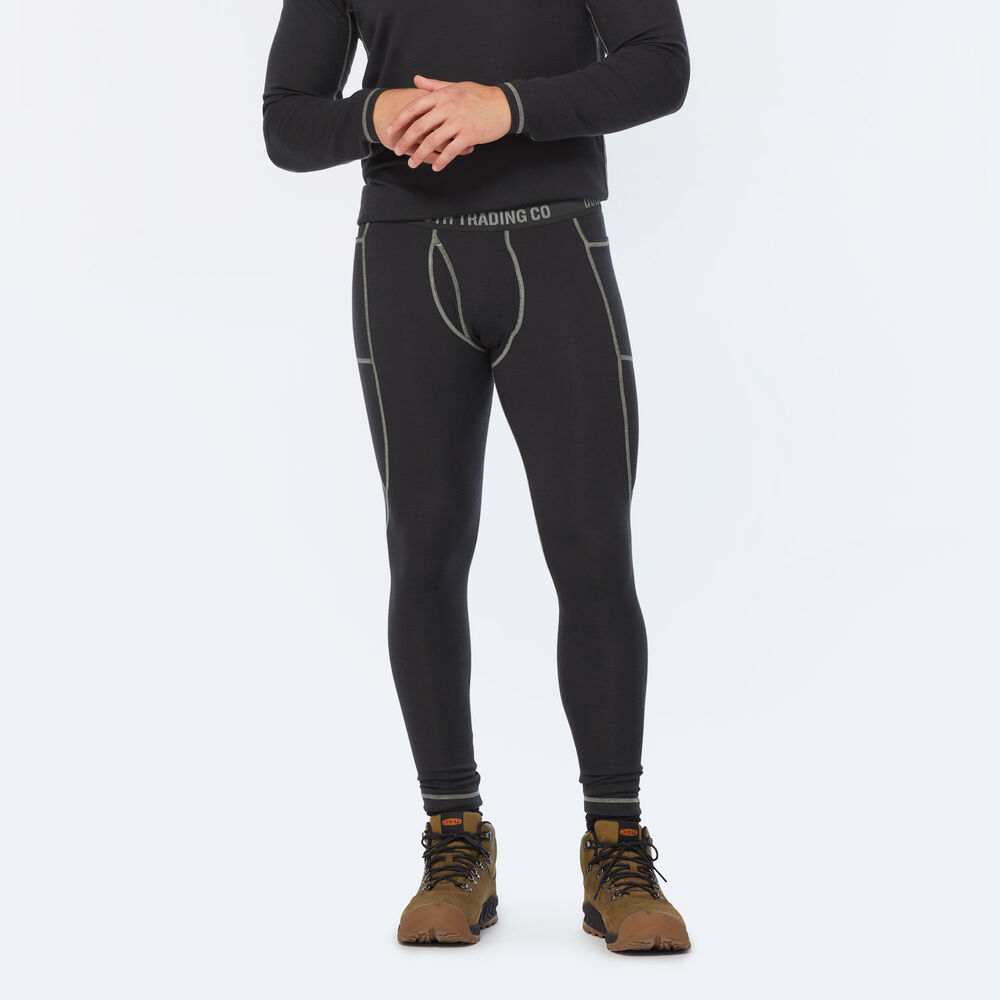 Men's Wickerino Wool Base Layer Leggings With Pockets Main Image