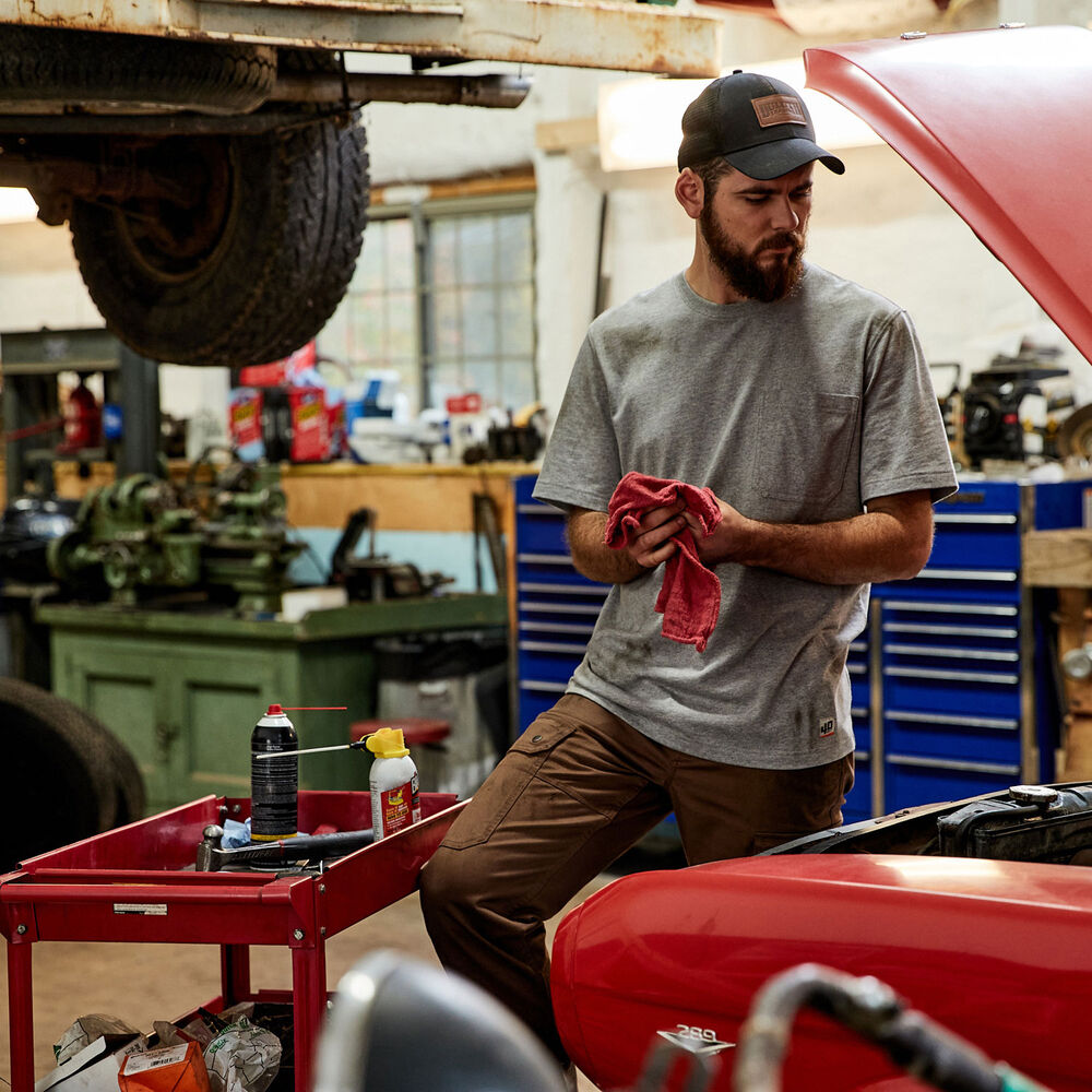 Men's 40 Grit Short Sleeve T-Shirt with Pocket Main Image