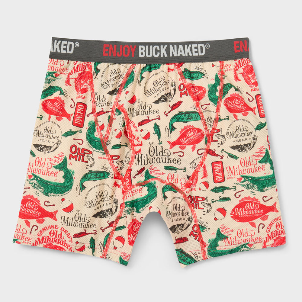 Men's Buck Naked Pattern Boxer Briefs Main Image