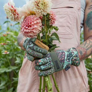 Women's Canvas Durahide Pattern Gloves