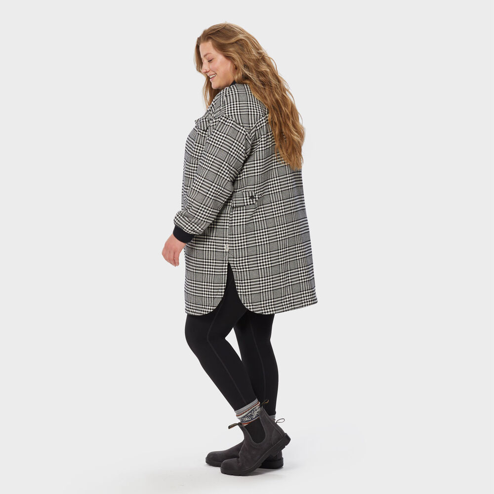 Women's Plus Folklore Flannel Insulated Duster Main Image