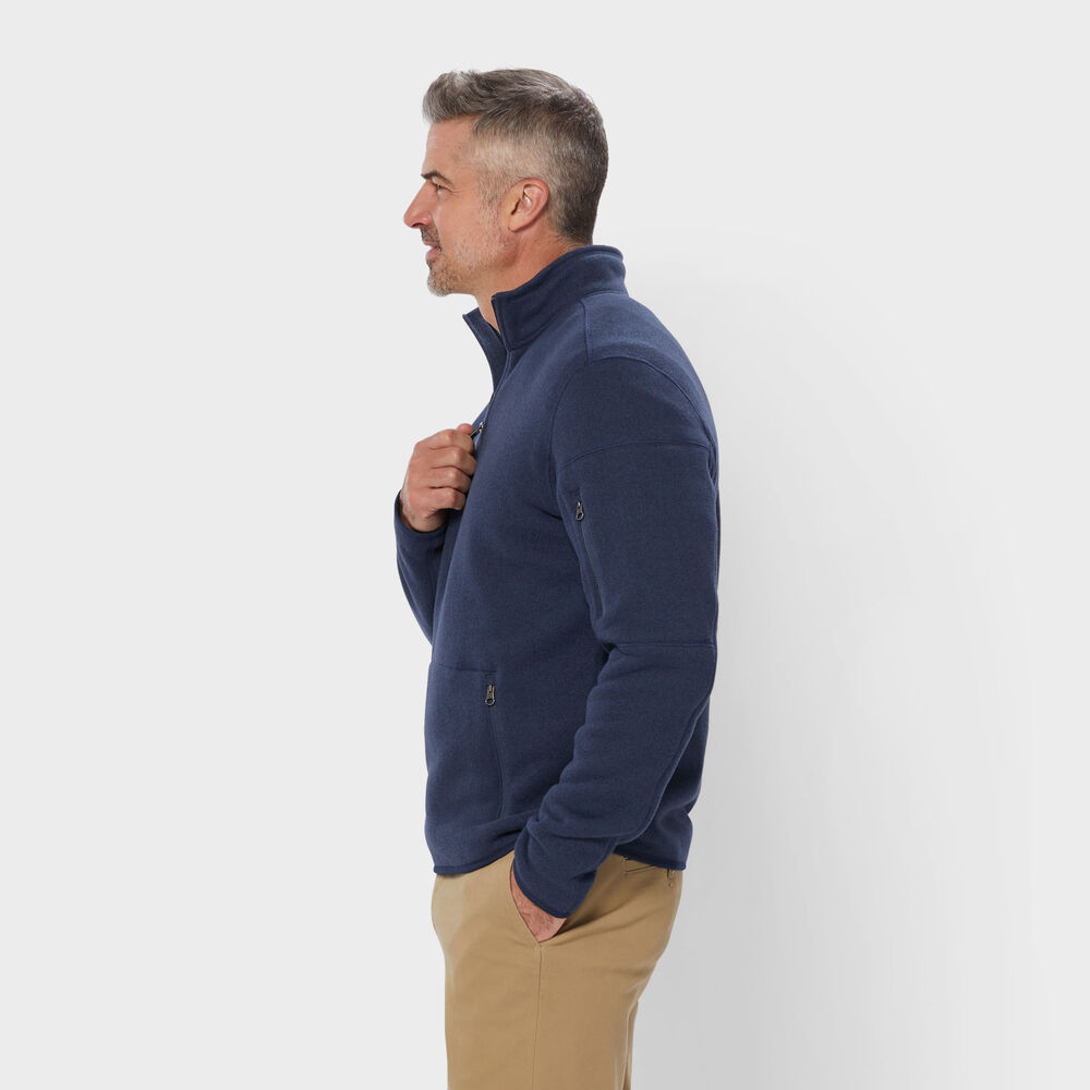 Men's Sweater Fleece Quarter Zip Mock Main Image