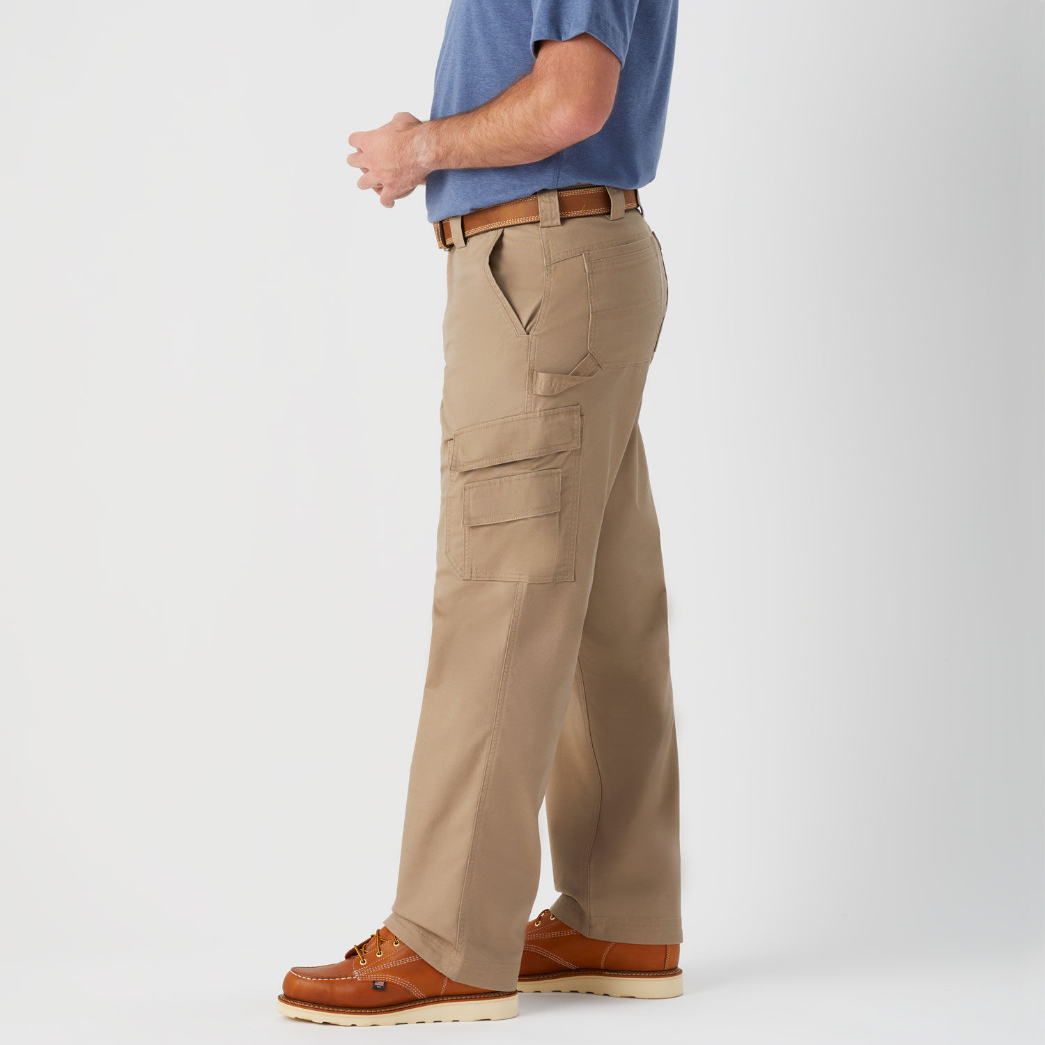 Milwaukee Men's 34 in. x 32 in. Khaki and Gray Cotton/Polyester/Spandex  Flex Work Pants with 6-Pockets (2-Pack) 701K-3432-701G-3432 - The Home Depot