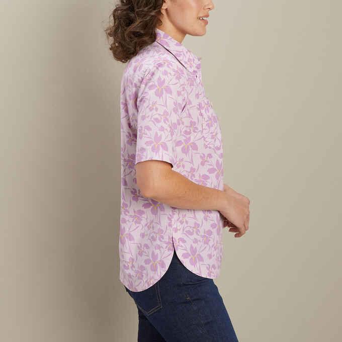 Women's Printmaker Poplin Elbow Sleeve Shirt