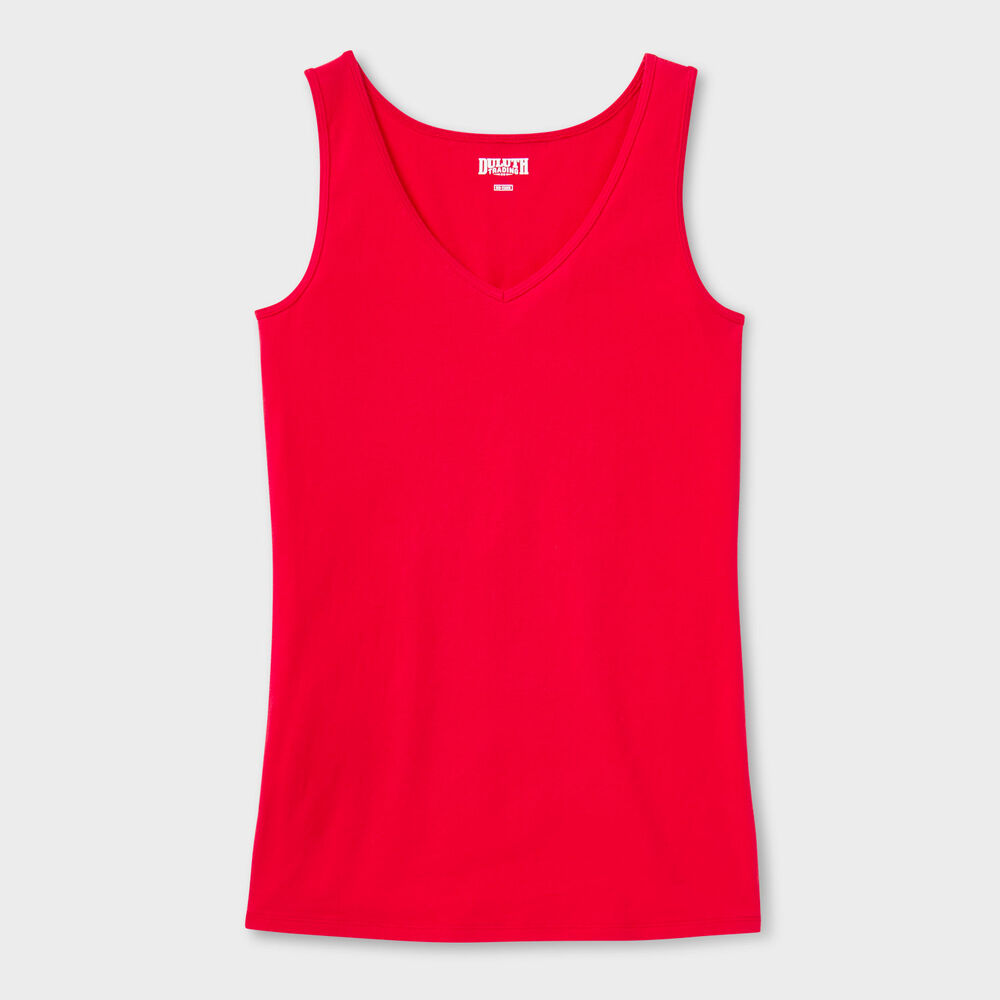 Women's No-Yank V-Neck Tank Main Image