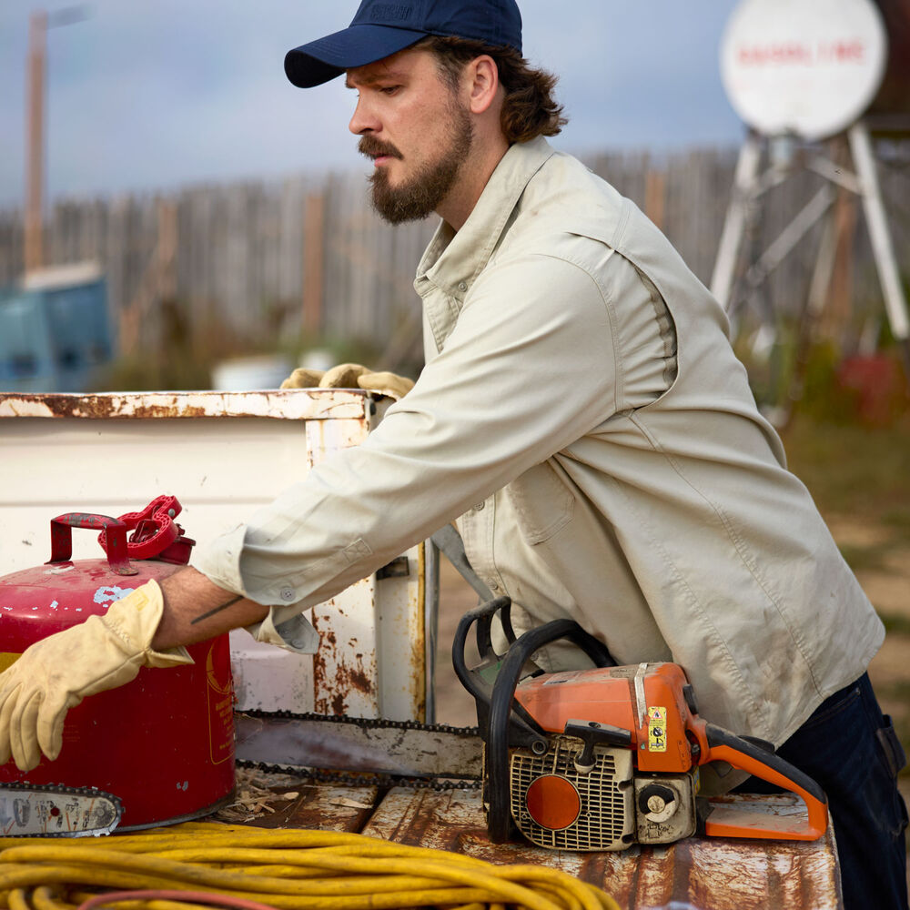 Men's Fire Hose Lightweight Long Sleeve Work Shirt Main Image