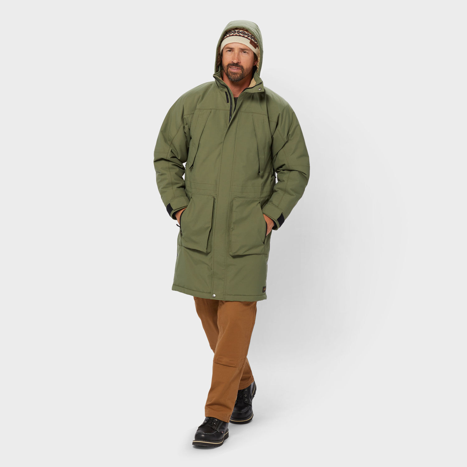 Men's Whaleback Waterproof Insulated Long Coat | Duluth Trading