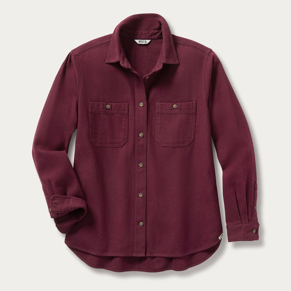 Women's Oversized Burlyweight Flannel Shirt Main Image