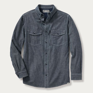 Men's No Quit Utility Standard Fit Chambray Shirt
