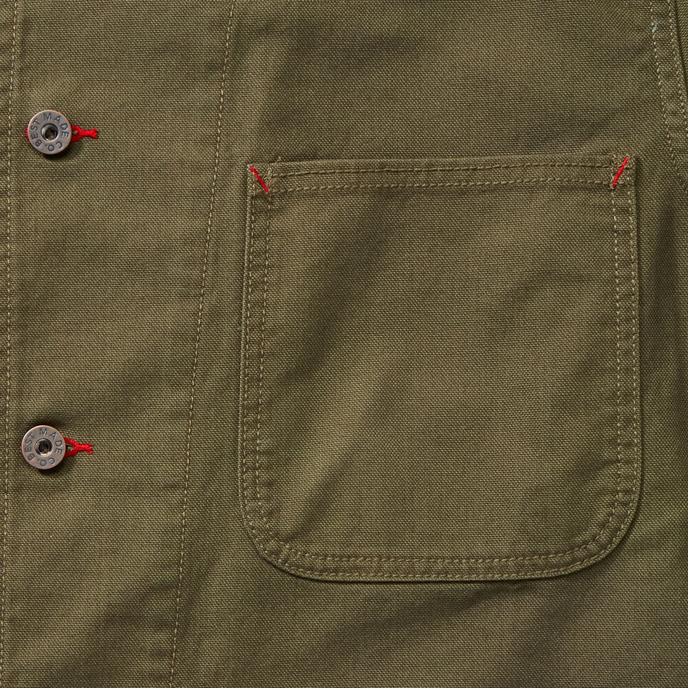 Men's Best Made Hatched Canvas Chore Coat Main Image