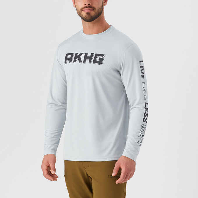 Men's AKHG Tun-Dry Standard Fit Long Sleeve Graphic Tee