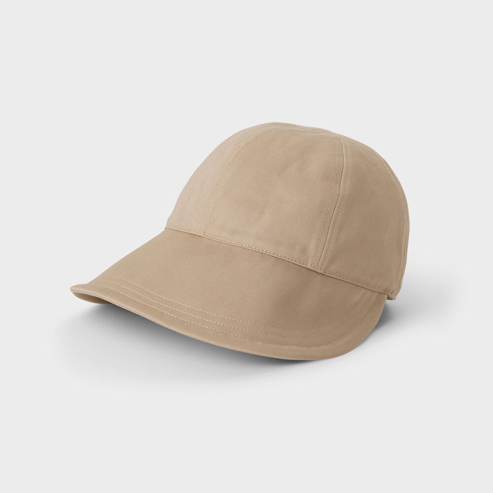 Women's Oversized Brim Cap TAN L/XL Main Image