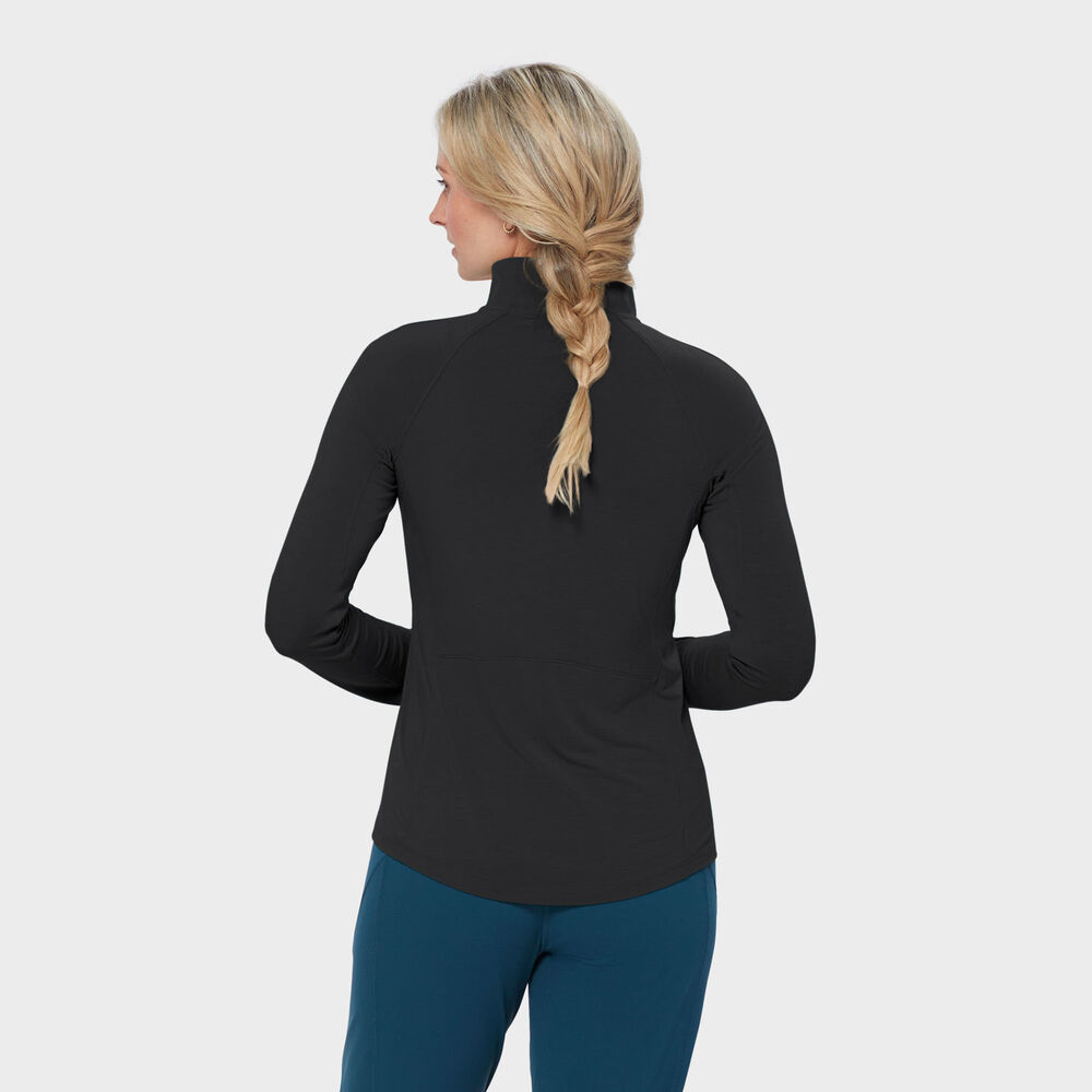 Women's Seawool Long Sleeve 1/4 Zip Mockneck Main Image