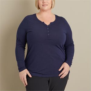 Women's Plus Dry and Mighty V-Neck Henley