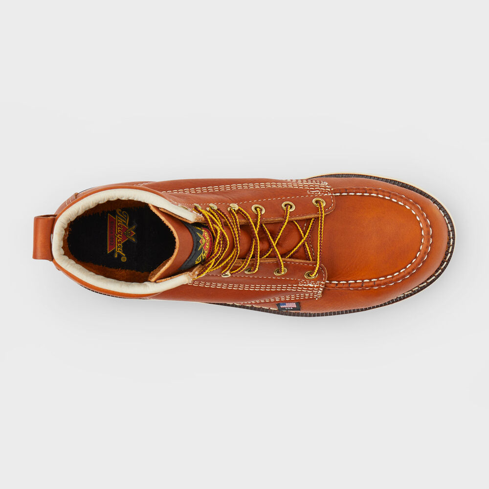 Men's Thorogood 6'' Steel Toe Moc-Toe Boots Main Image