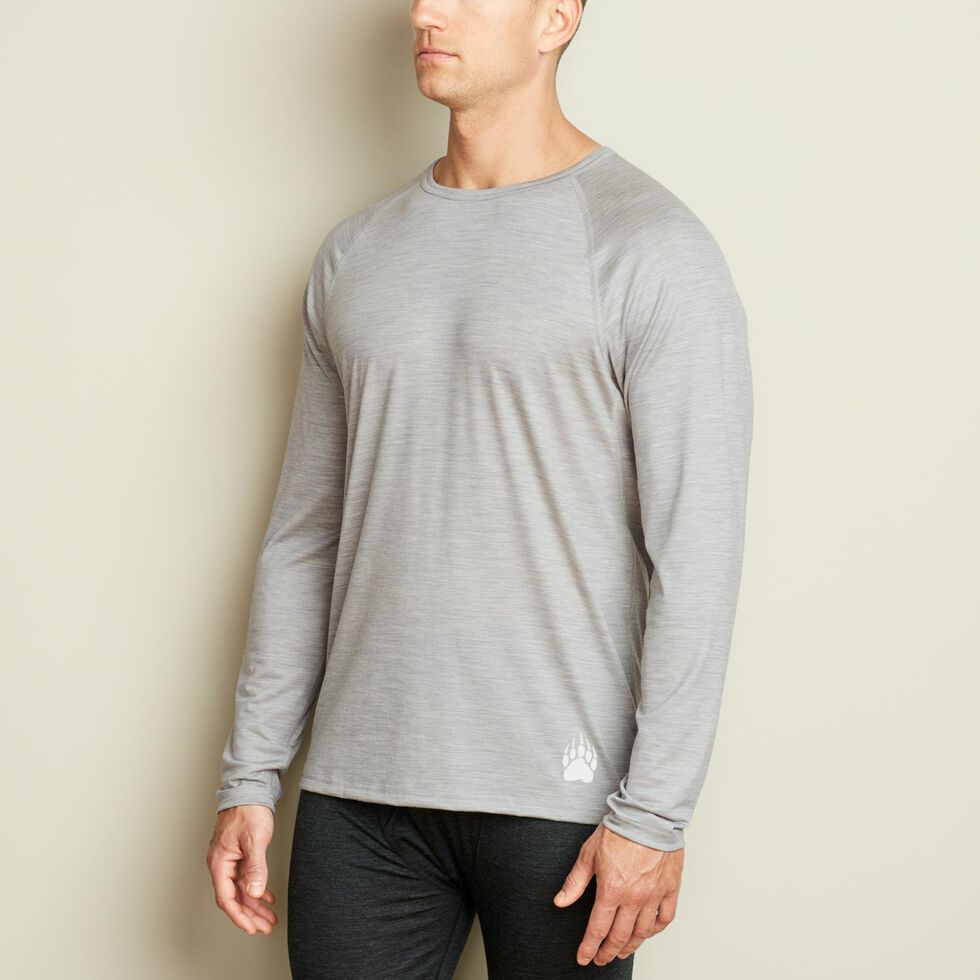 Woolx men's Glacier heavyweight merino wool shirt.  Long sleeve tshirt men,  Wool shirt, Outdoor shirt