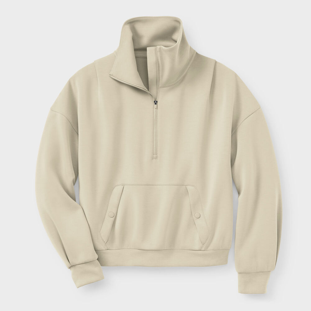 Women's AKHG After Sweat Funnelneck Half-Zip Main Image