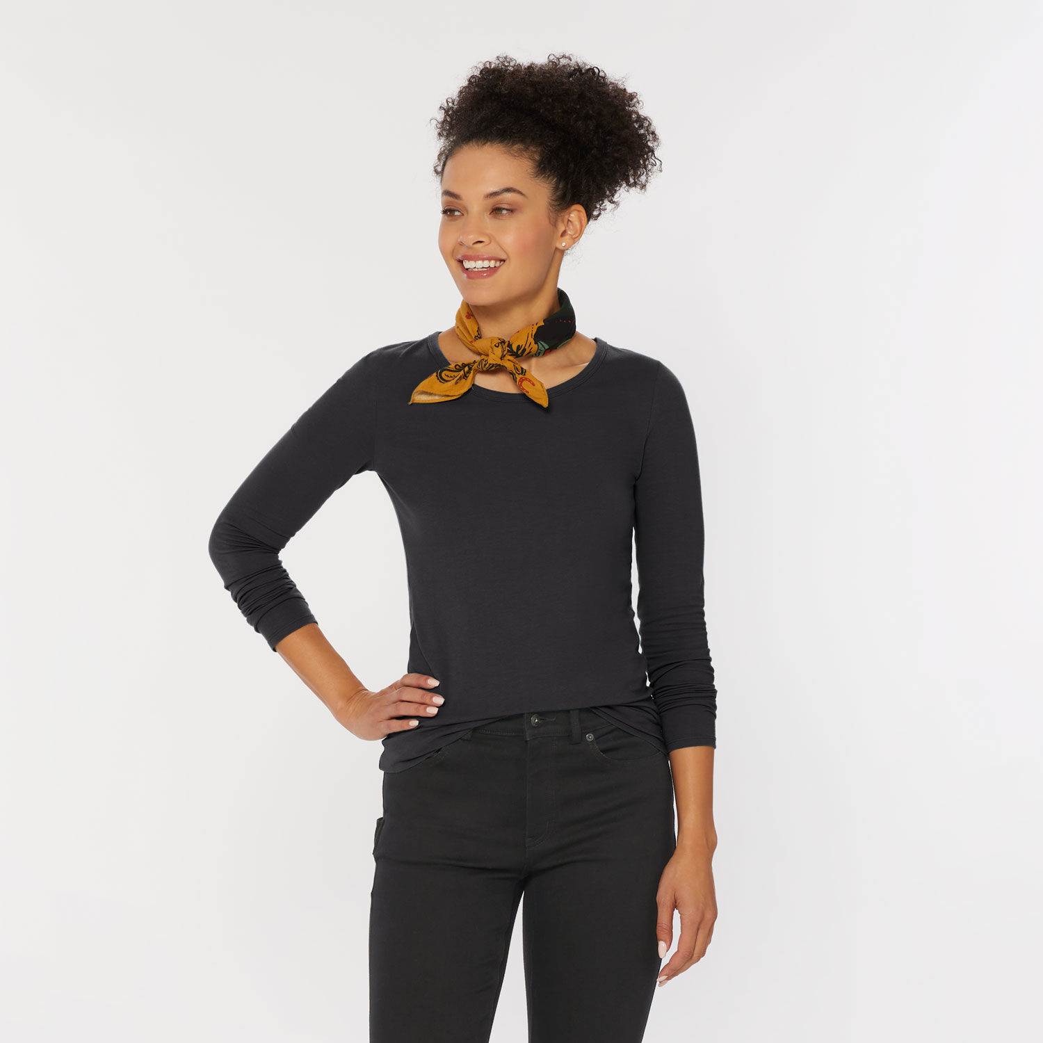 Women's No-Yank Long Sleeve Scoopneck T-Shirt | Duluth Trading Company