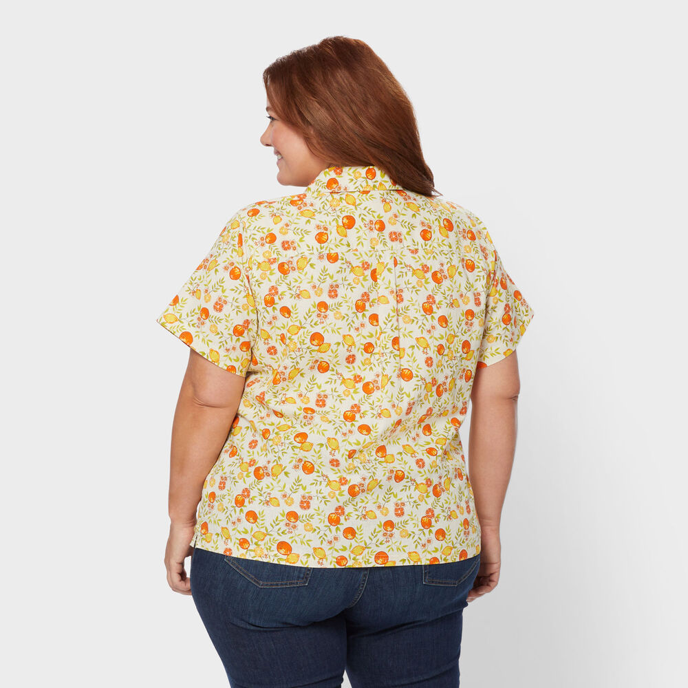 Women's Plus Artisan Hemp Camp Shirt Main Image