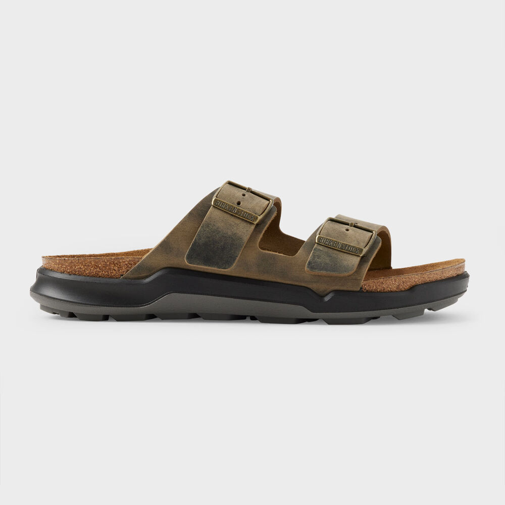Men's Birkenstock Arizona Rugged Leather Sandals Main Image