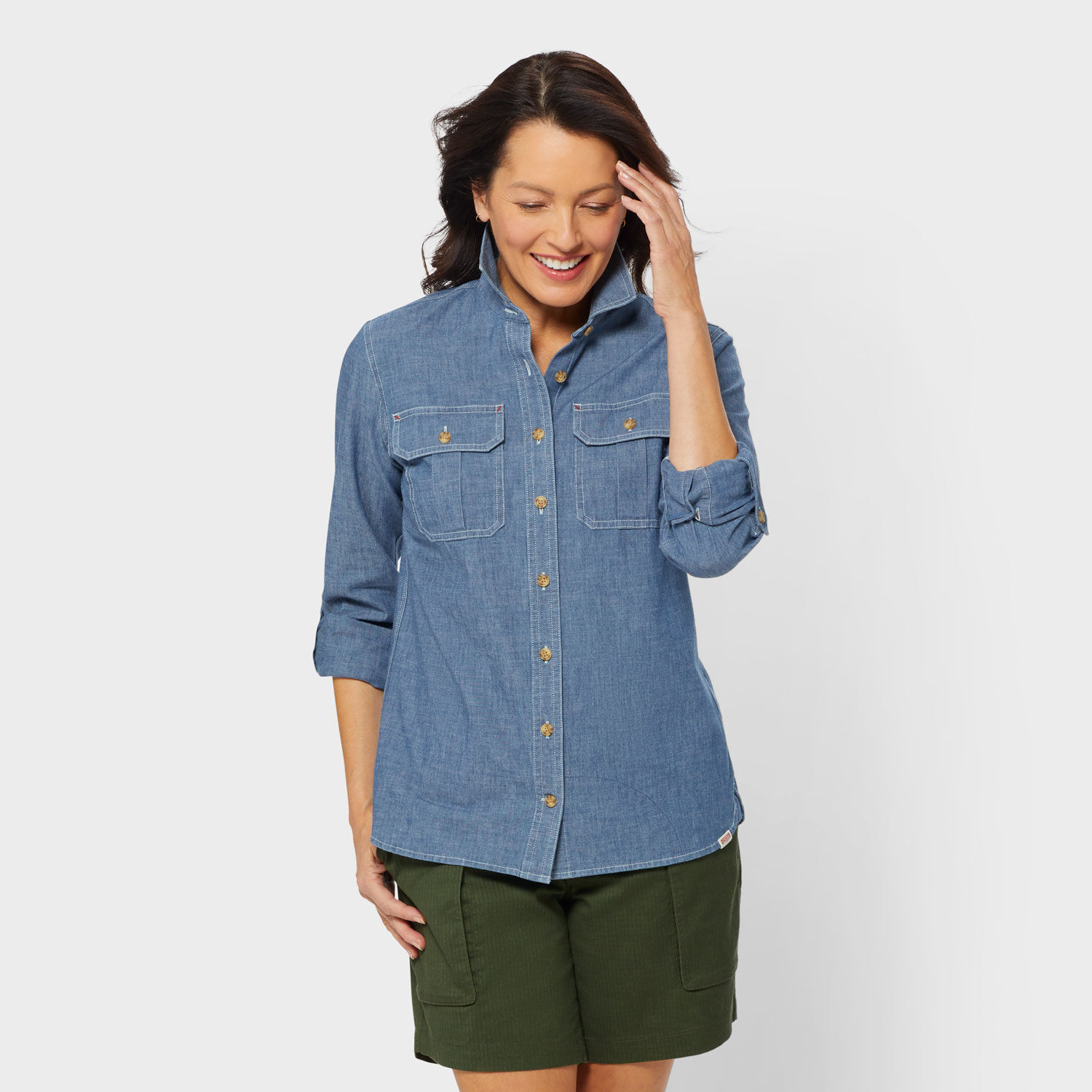 Women's COOLMAX Chambray Shirt | Duluth Trading Company