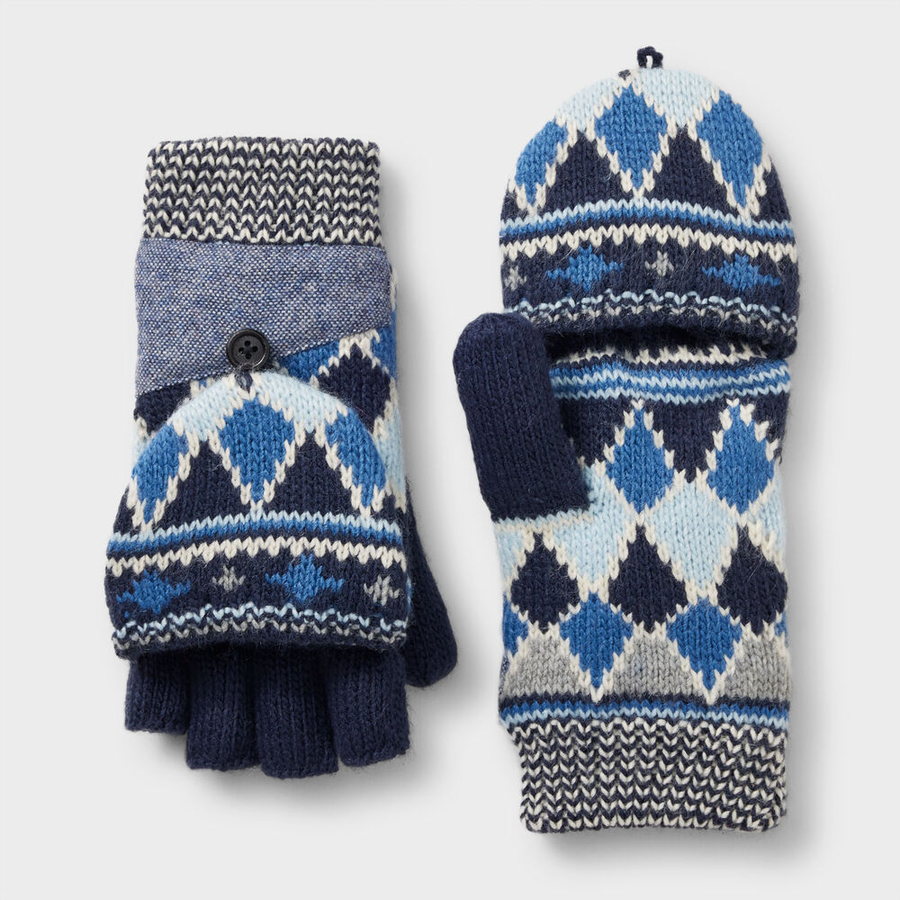 Women's Fair Isle Convertible Mittens Main Image