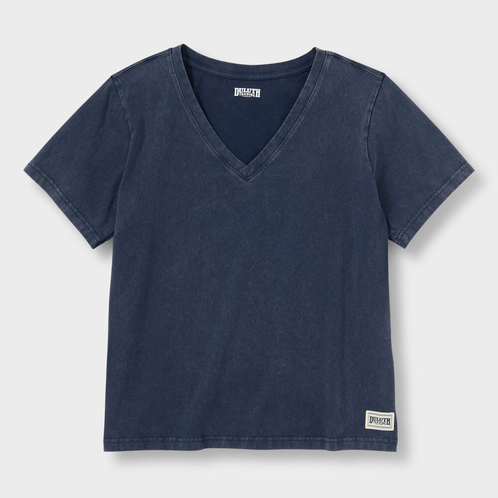 Women's Duluth Heritage Washed V-Neck Tee Main Image