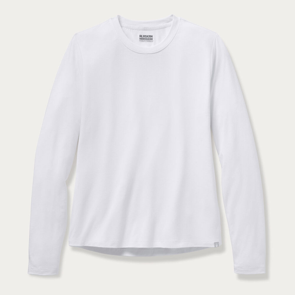 Women's AKHG Renew Bamboo Crewneck Long Sleeve Tee Main Image