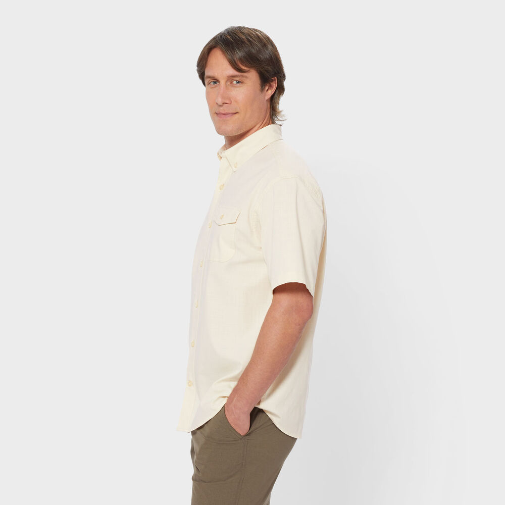 Men's Drumlin Slub Cotton Relaxed Fit Short Sleeve Shirt Main Image