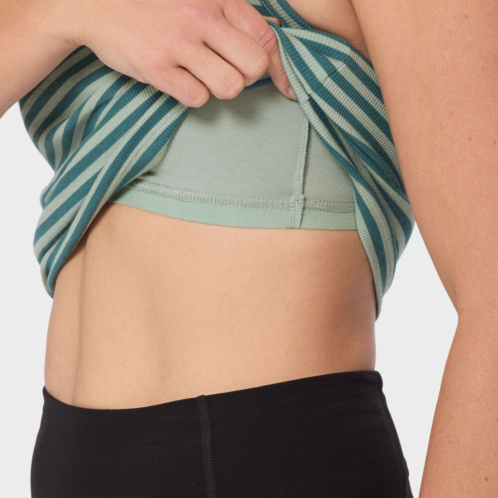 Women's No-Yank Luxe Rib Racerback Shelf Bra Tank Main Image