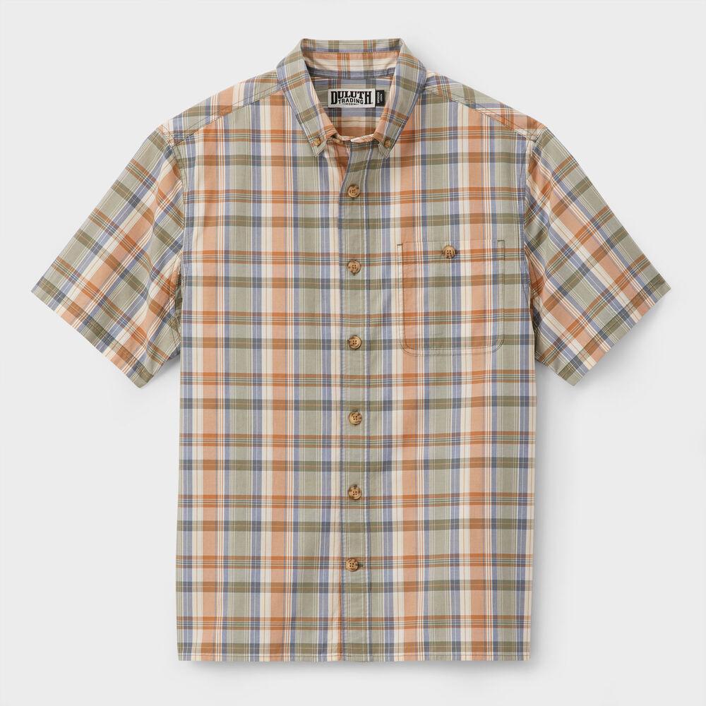 Men's BBQ Slim Fit Short Sleeve Shirt EBE 2XL REG Main Image