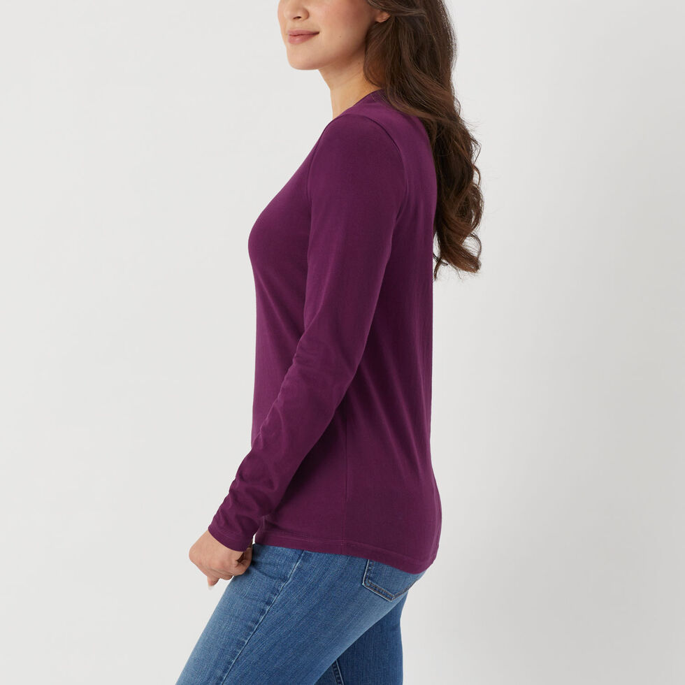 Duluth Trading Womens Pullover T Shirt Long Sleeve Crew Neck 100% Cott –  Goodfair