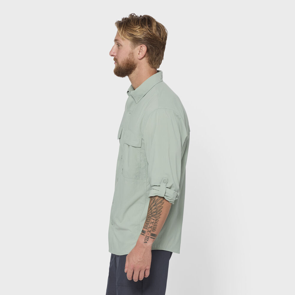 Men's AKHG Sol Survivor Snap-Front Long Sleeve Shirt Main Image