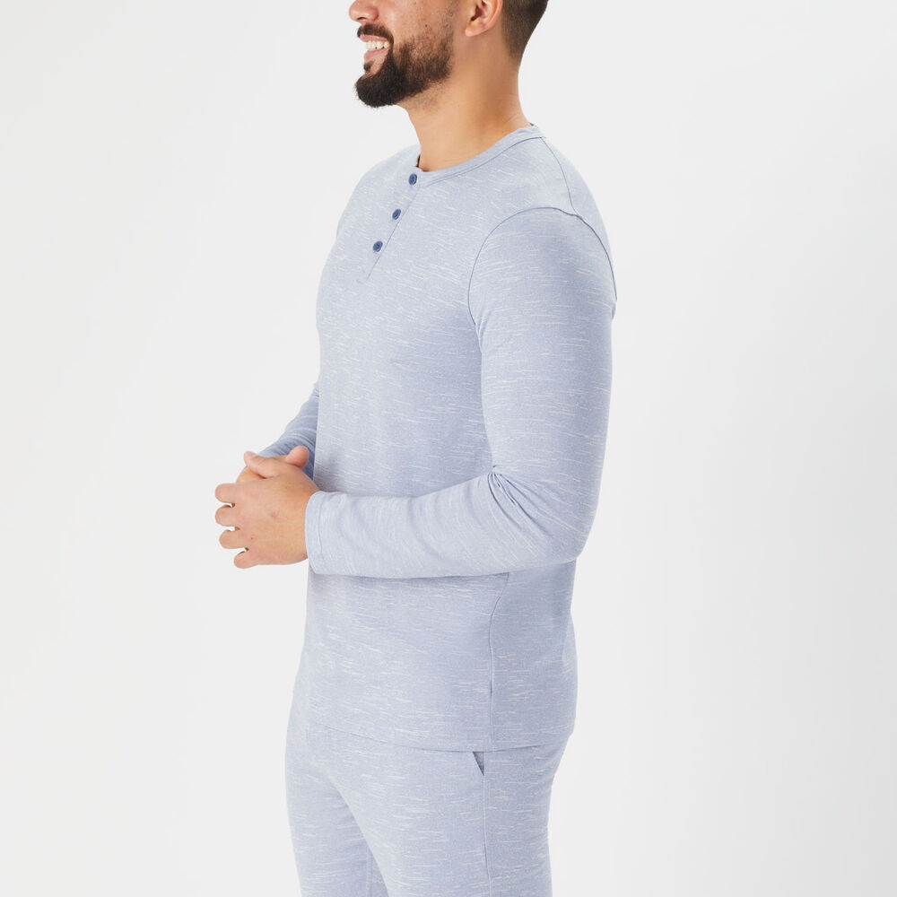 Men's recovIR Sleep Long Sleeve Henley Main Image