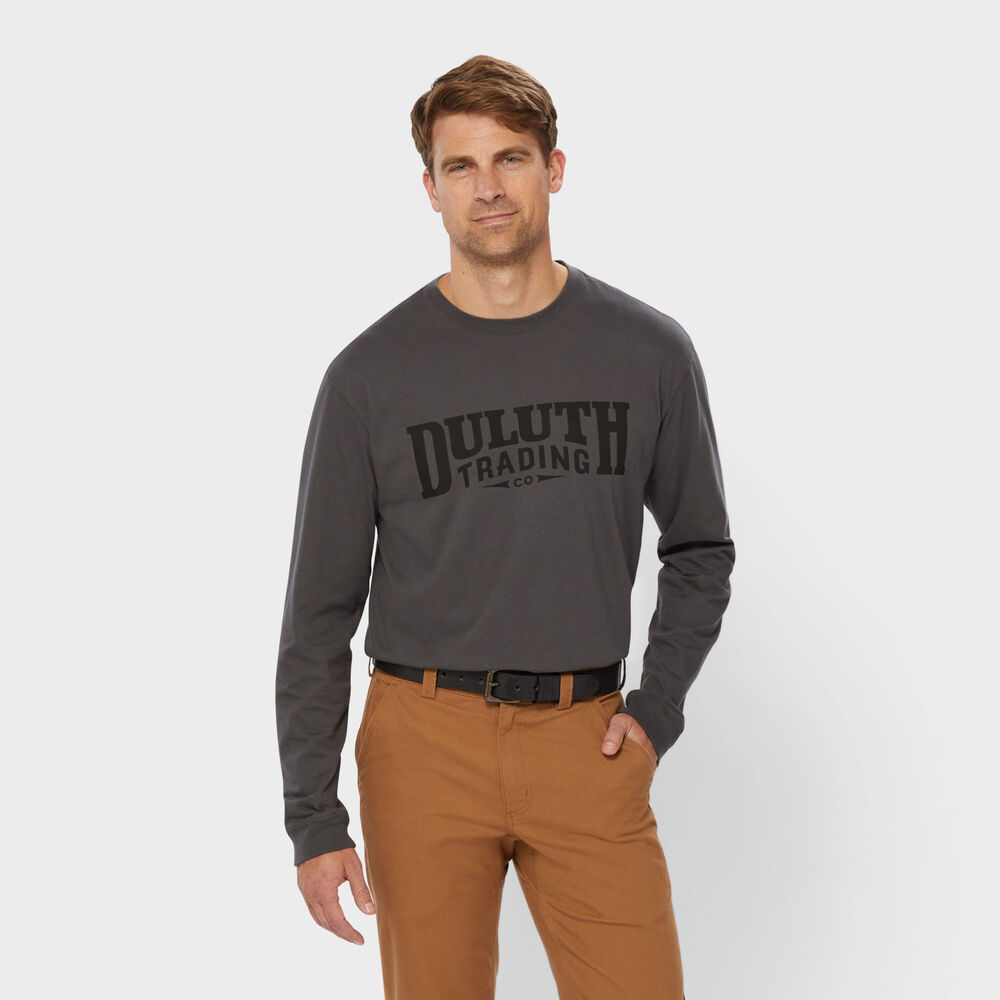 T-shirt Manches Courtes Henley Duluth Trading Co Homme, Noir, Taille L