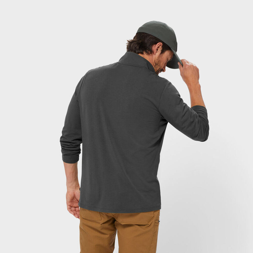 Men's AKHG Renew Bamboo 1/4 Zip Mock Main Image