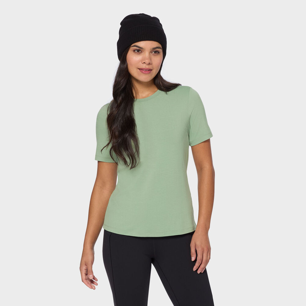 Women's AKHG Renew Bamboo Crewneck Short Sleeve Tee Main Image