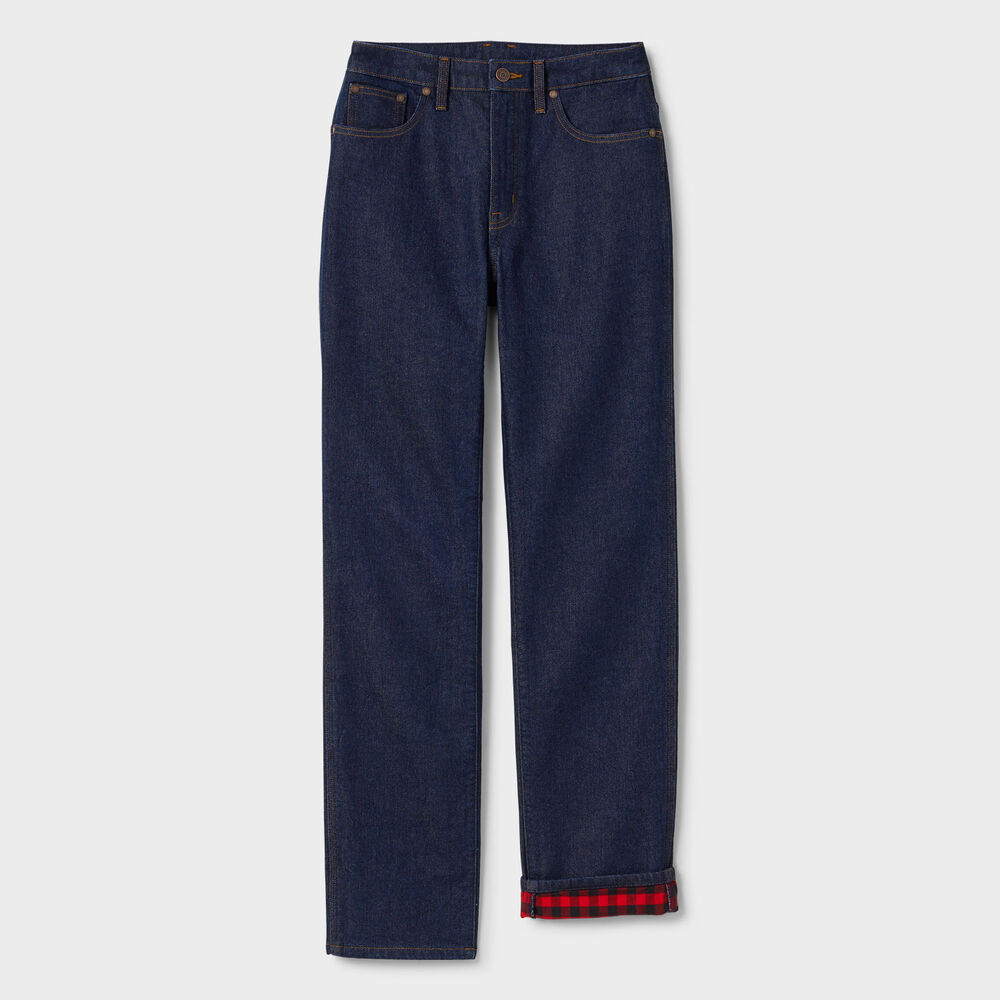 Women's Duluth Heritage Hi-Rise Lined Straight Leg Jeans Main Image