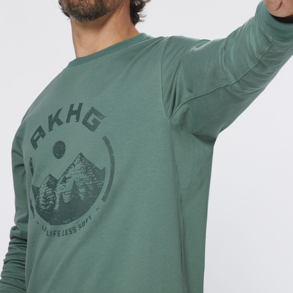 Men's AKHG Crosshaul Cotton Graphic Long Sleeve T